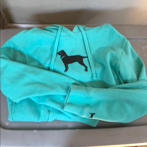 The Black Dog Tops - Black dog hoodie! Special edition turquoise